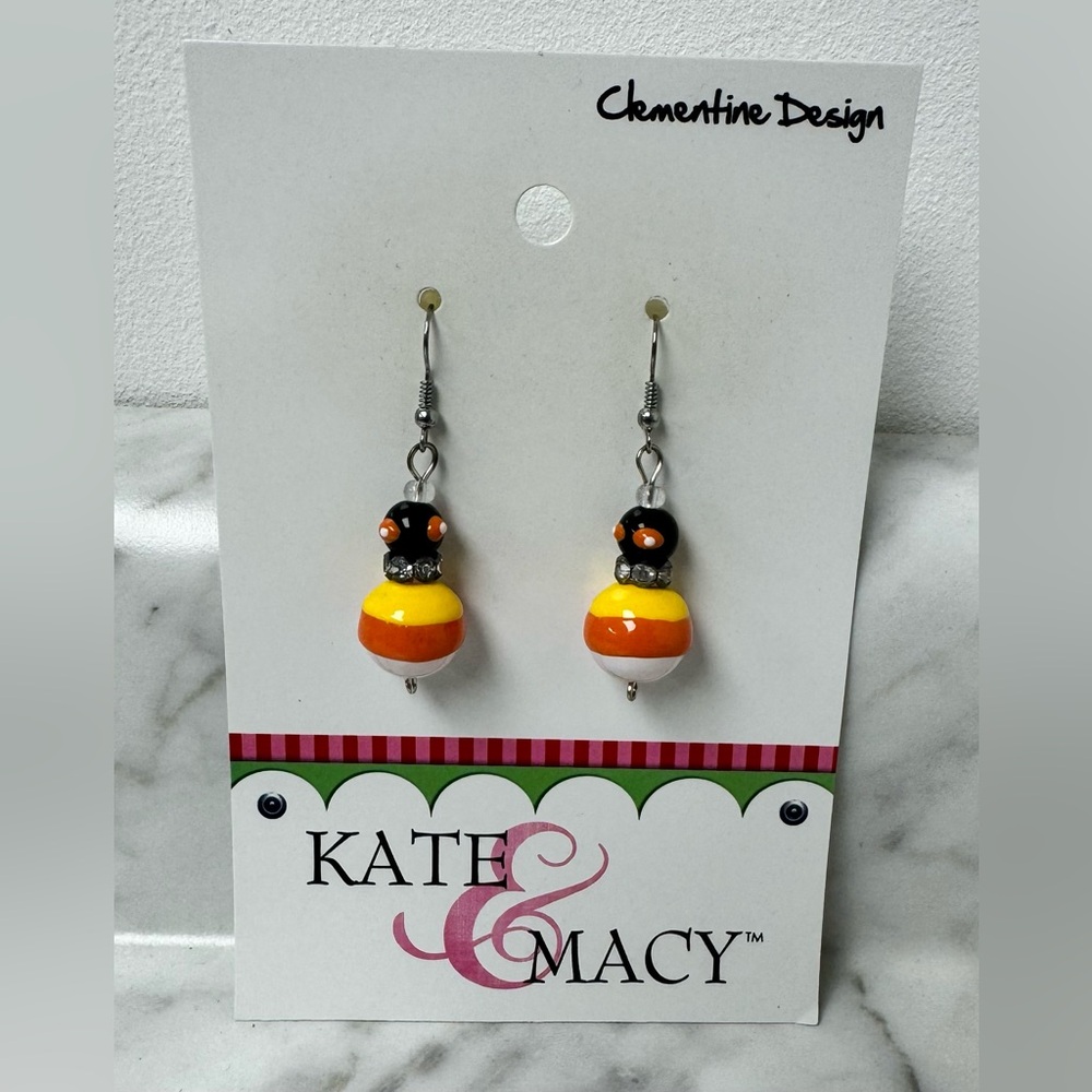 Kate & Macy Halloween Drop Earrings NWT